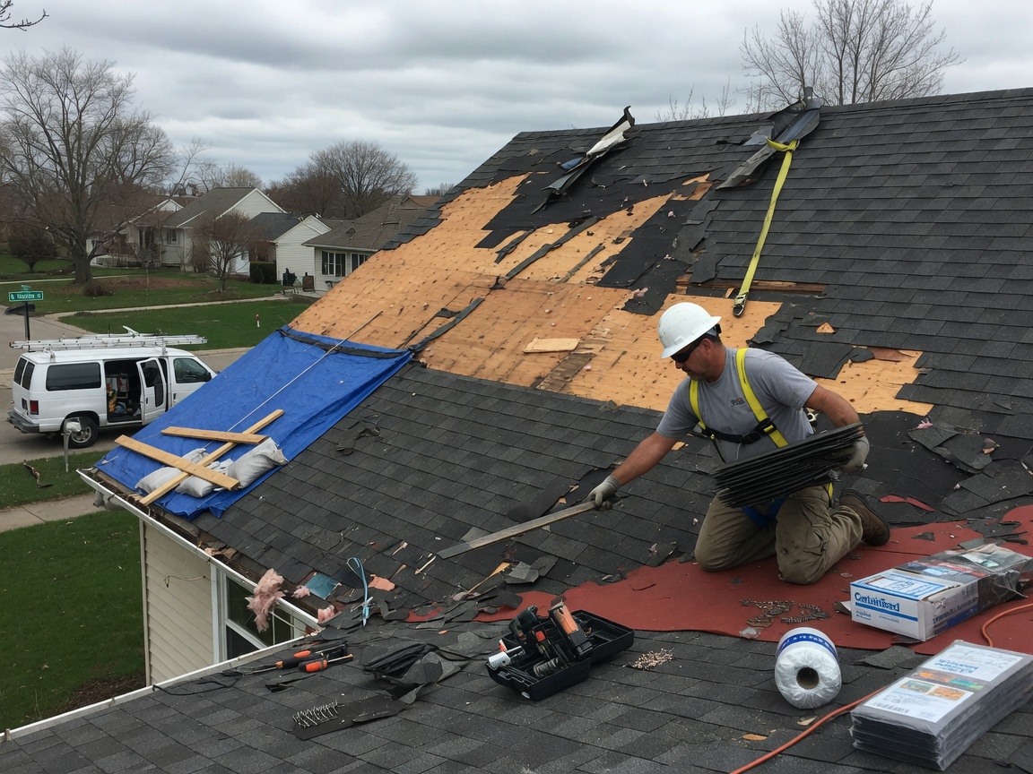 Wind Damage Roof Repair in Appleton